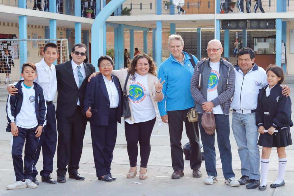 I manifestanti visitano Loja, in Ecuador